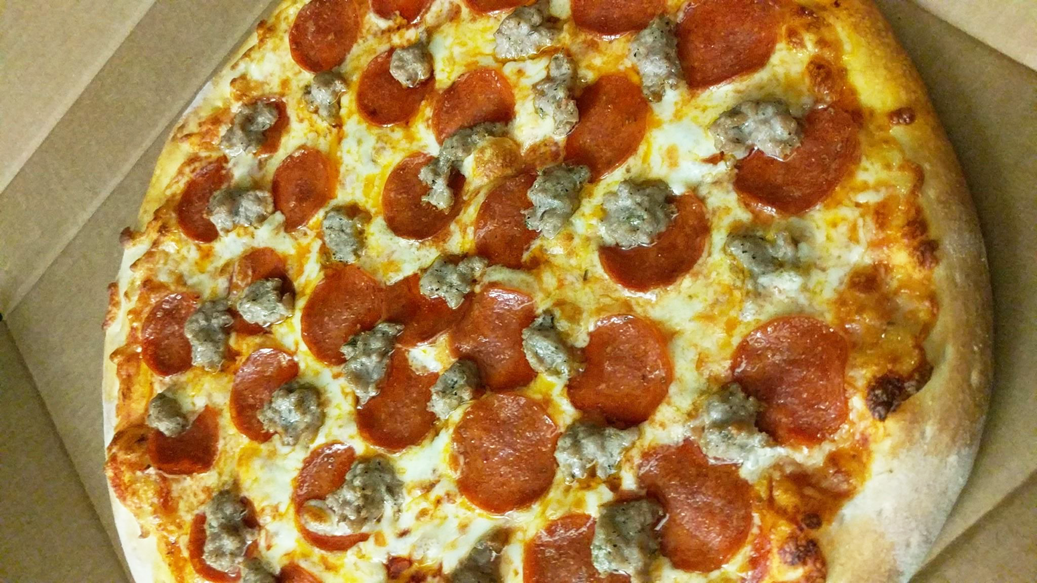 Pizza Pit Pepperoni Sausage Pizza